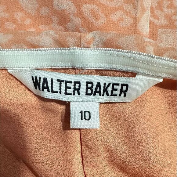 Walter Baker Beverly‎ Off-The-Shoulder Ruched Leopard-Print Crepe Mini Dress 10 - Picture 7 of 12